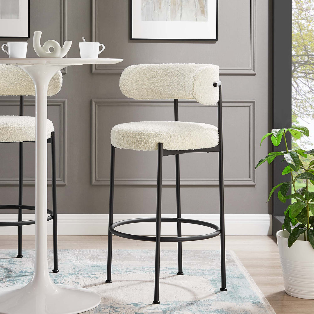 Arlo Accent Boucle Bar Stools Set of 2