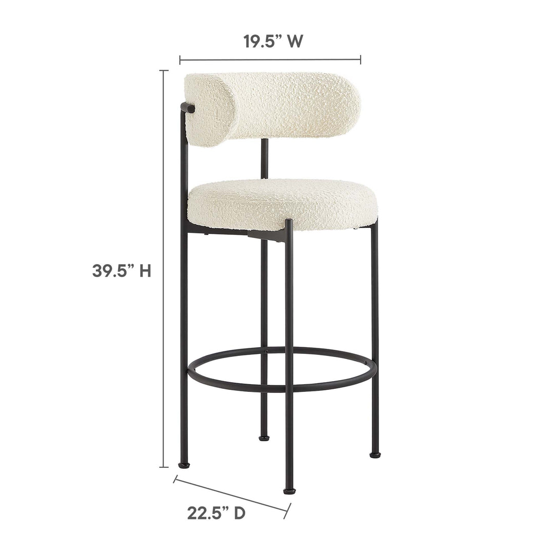 Arlo Accent Boucle Bar Stools Set of 2