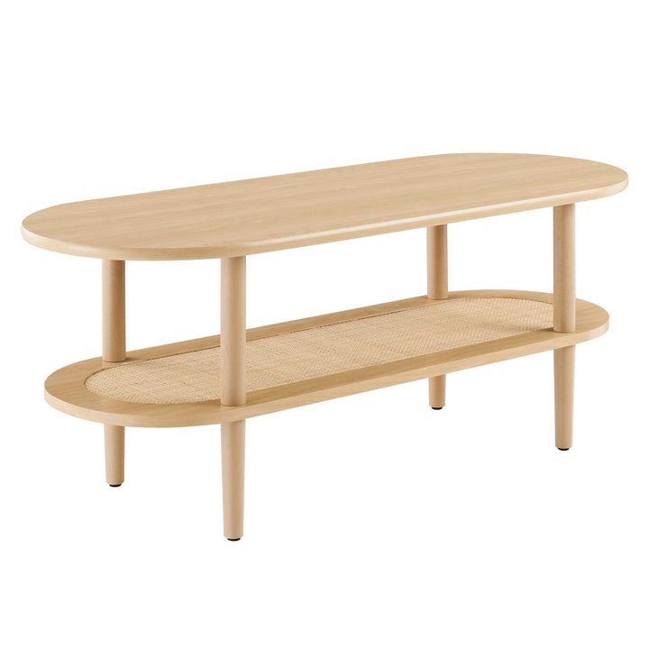 Ruso Oval Coffee Table Walnut