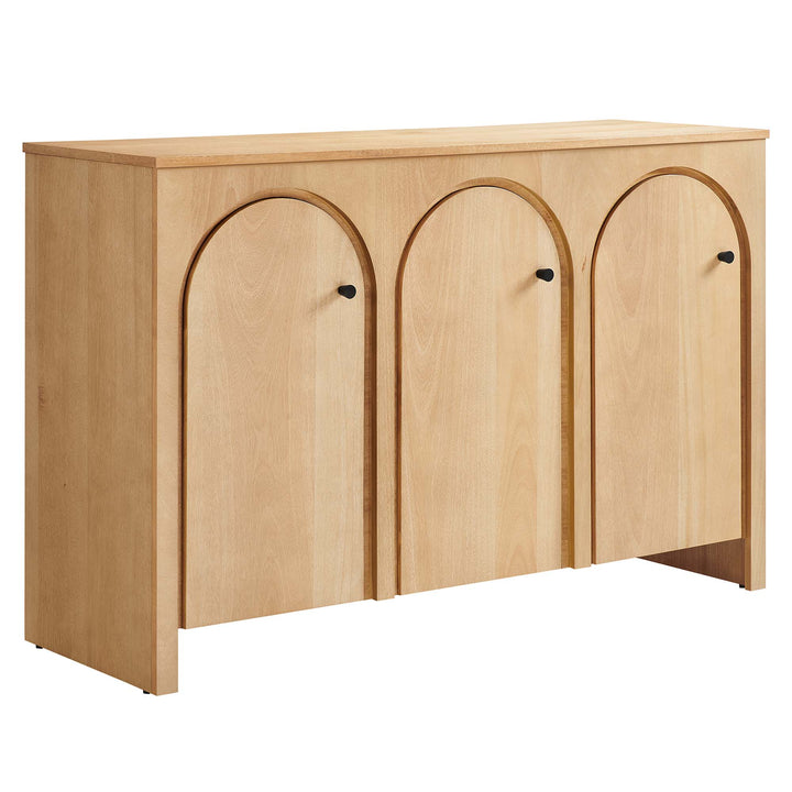 Aquila 3-Door Arched Door Sideboard Storage Cabinet