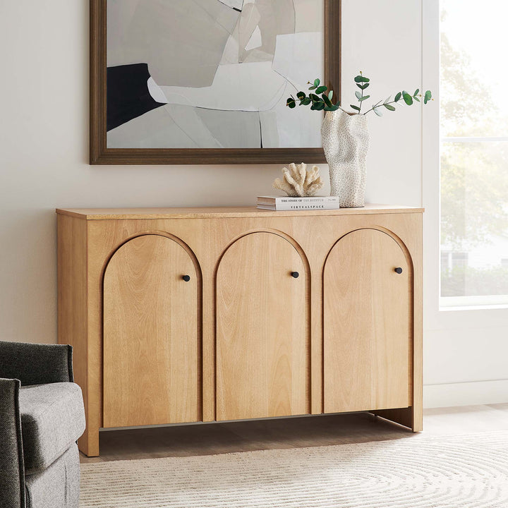 Aquila 3-Door Arched Door Sideboard Storage Cabinet