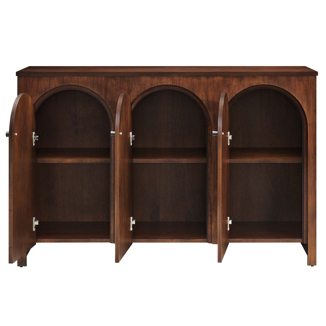 Aquila 3-Door Arched Door Sideboard Storage Cabinet