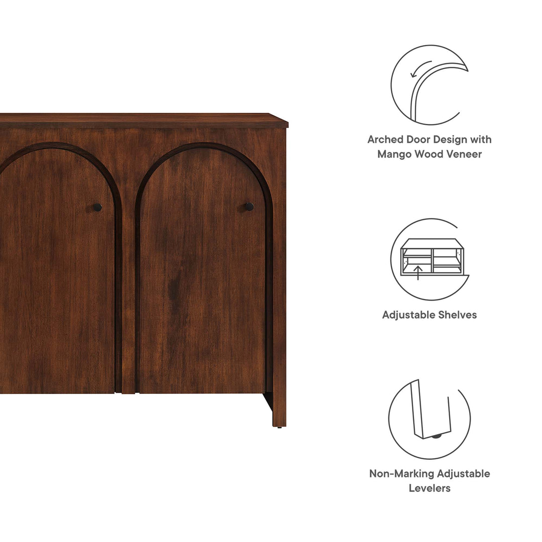 Aquila 3-Door Arched Door Sideboard Storage Cabinet