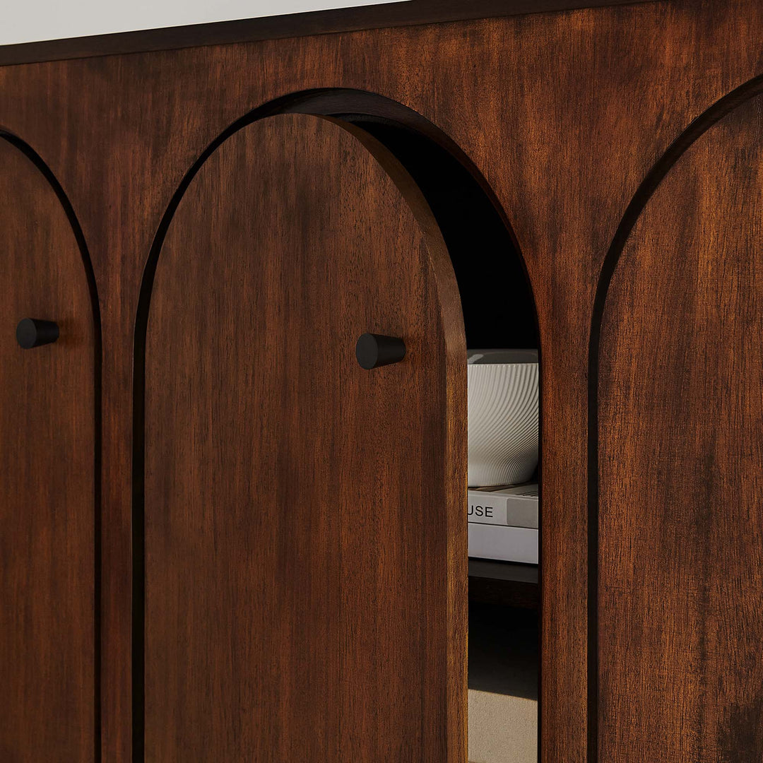 Aquila 3-Door Arched Door Sideboard Storage Cabinet