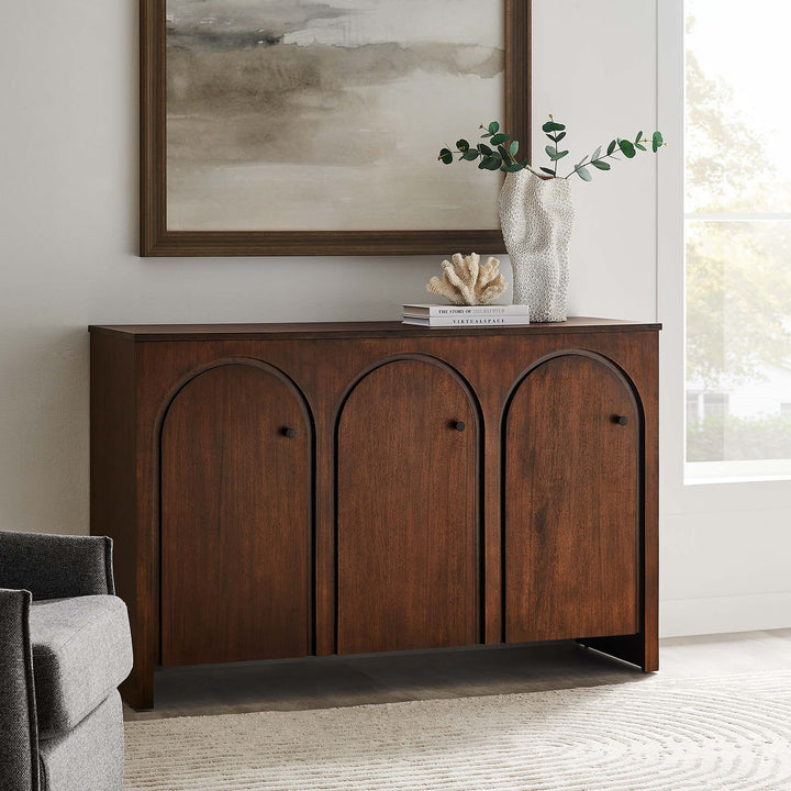 Aquila 3-Door Arched Door Sideboard Storage Cabinet