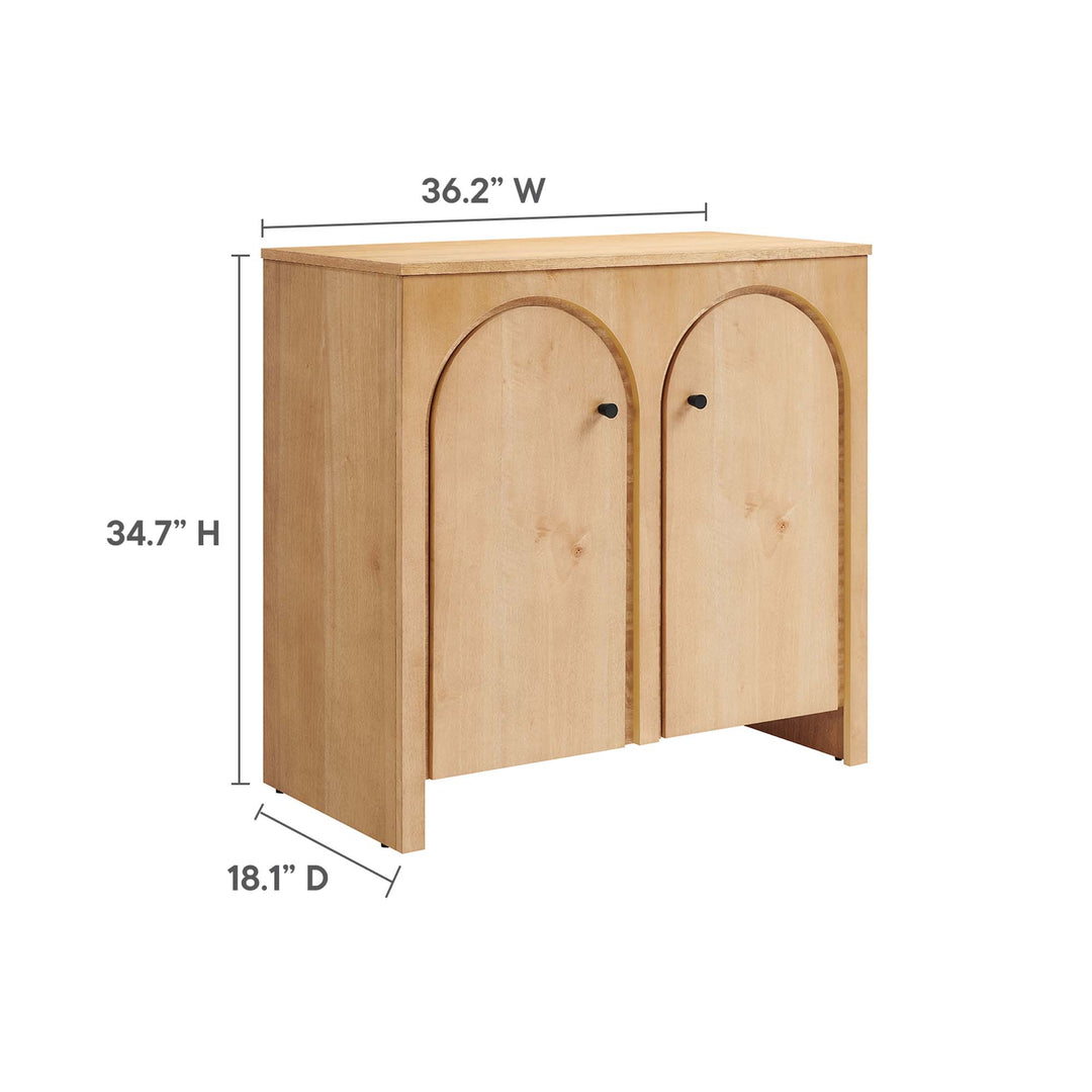 Aspen 2-Door Arched Door Storage Cabinet