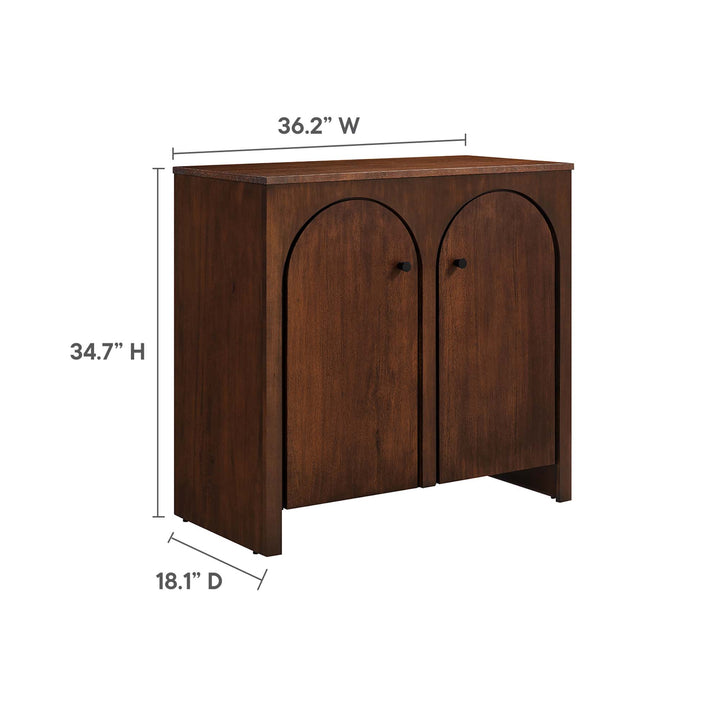 Aspen 2-Door Arched Door Storage Cabinet