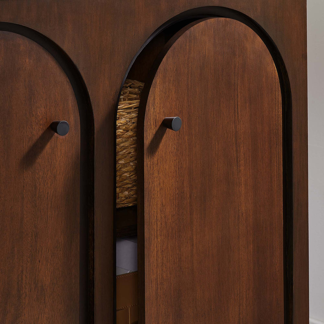 Aspen 2-Door Arched Door Storage Cabinet