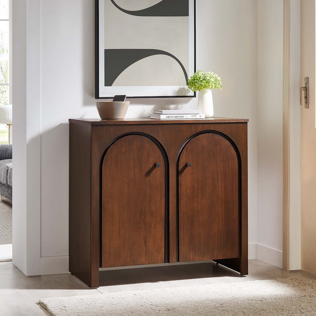 Aspen 2-Door Arched Door Storage Cabinet