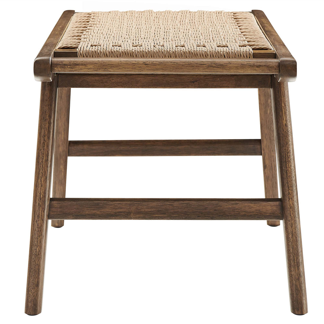 Sienna 47" Woven Rope Wood Bench