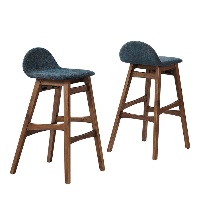Juno Walnut Bar Stool Set of 2