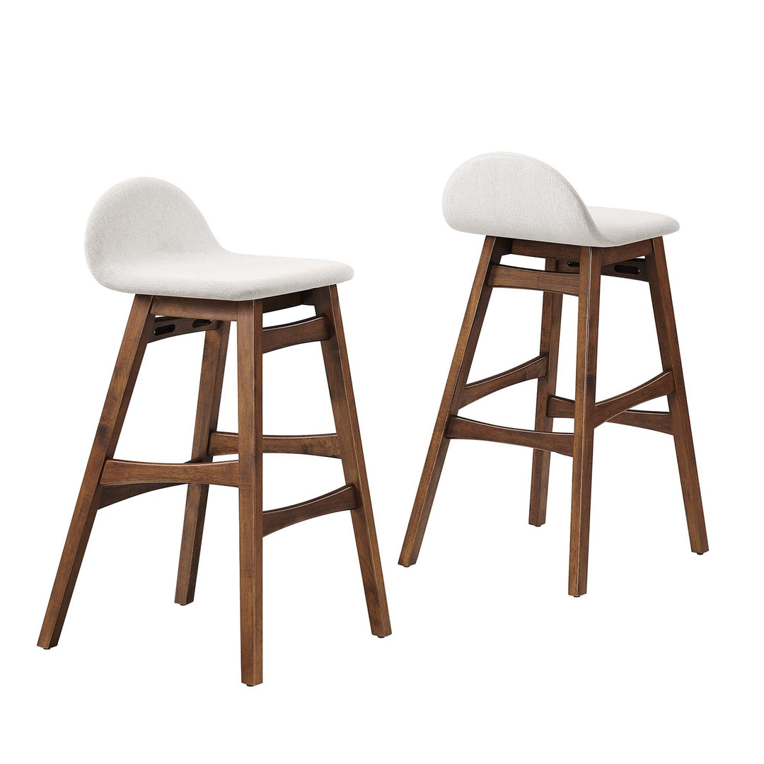 Juno Walnut Bar Stool Set of 2