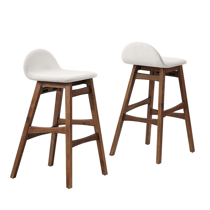Juno Walnut Bar Stool Set of 2