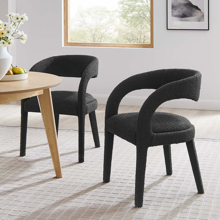 Prestige Plush Upholstered Dining Chair Set of 2