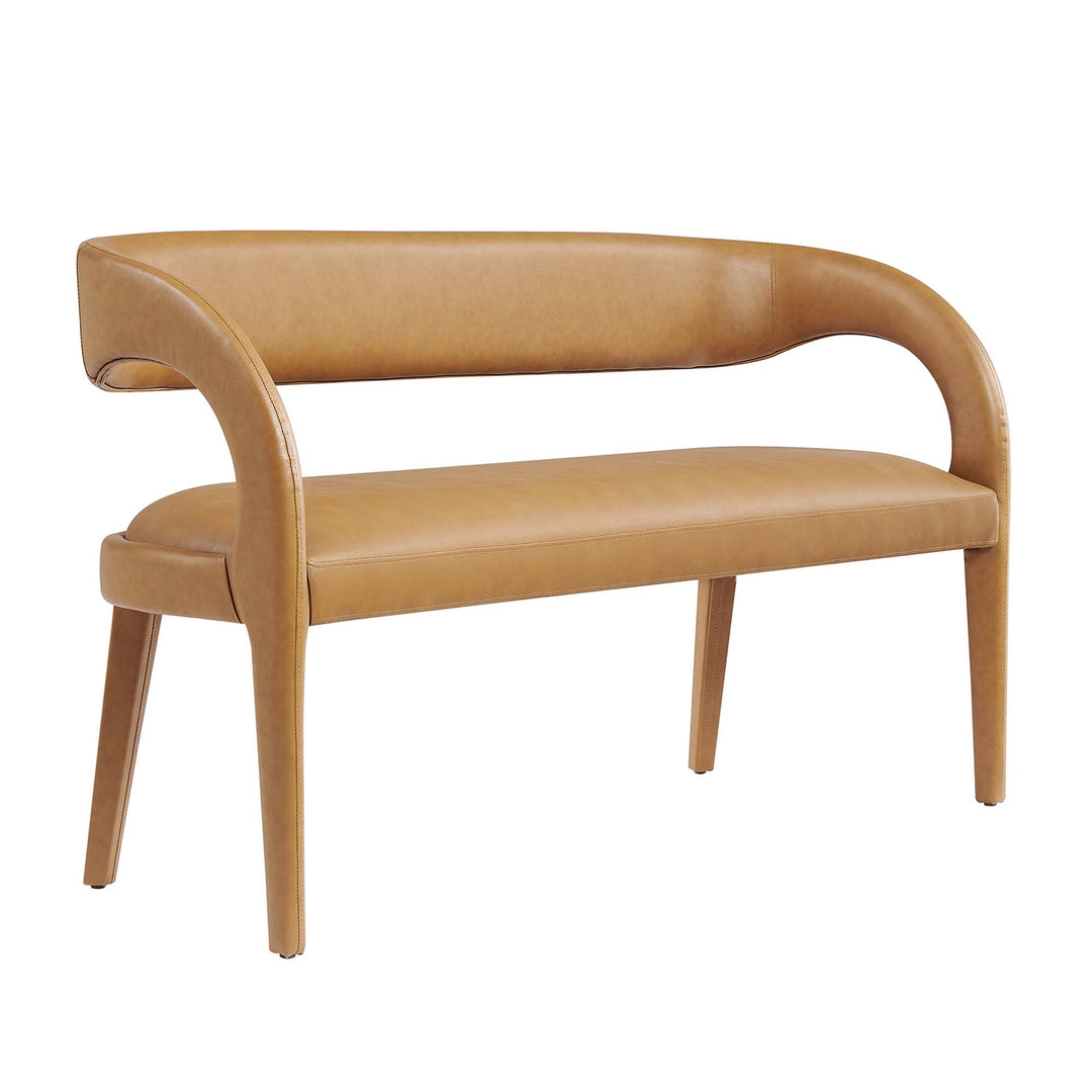 Prestige Vegan Leather Accent Bench