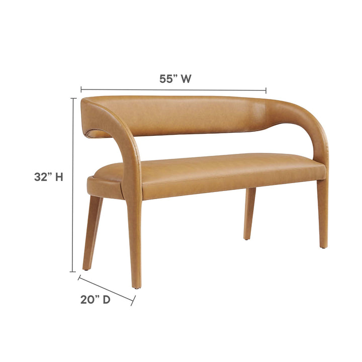 Prestige Vegan Leather Accent Bench