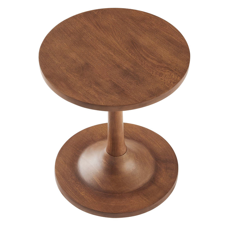 Luna Round Wood Side Table