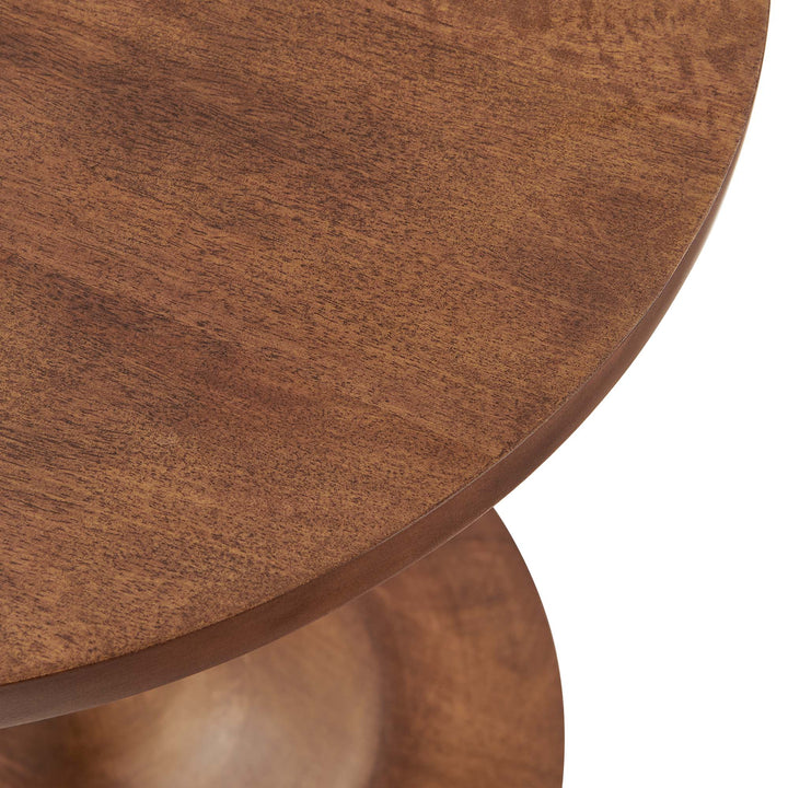 Luna Round Wood Side Table