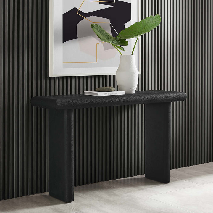 Retro Concrete Textured Console Table