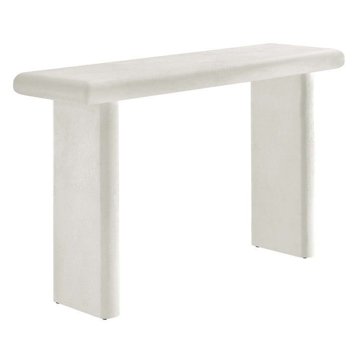 Retro Concrete Textured Console Table