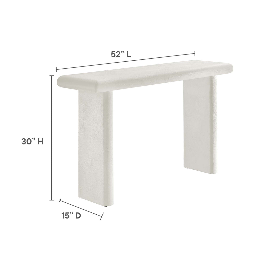 Retro Concrete Textured Console Table