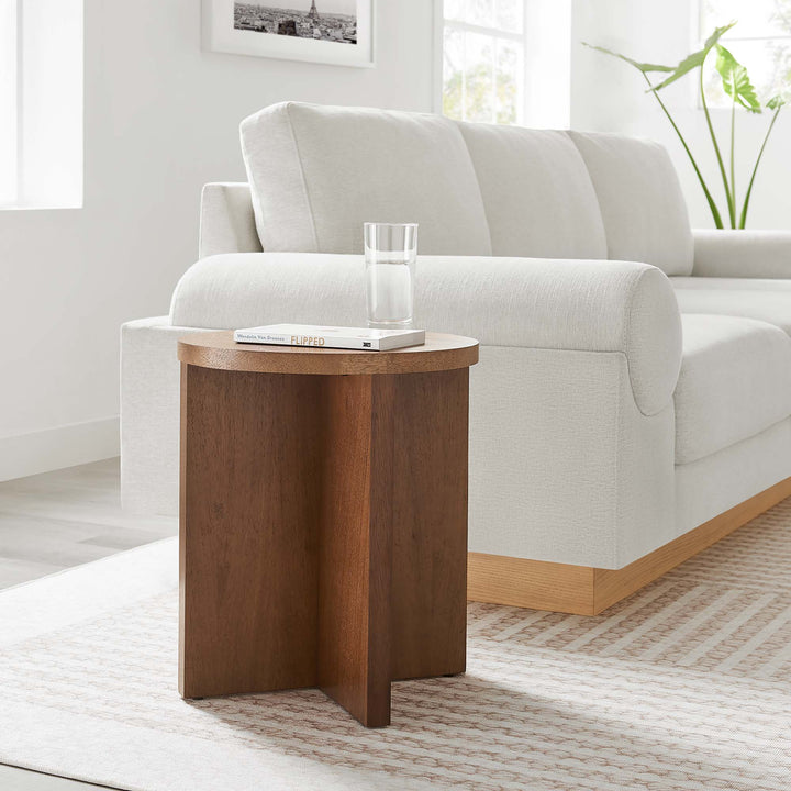 Sienna Rustic Wood Side Table