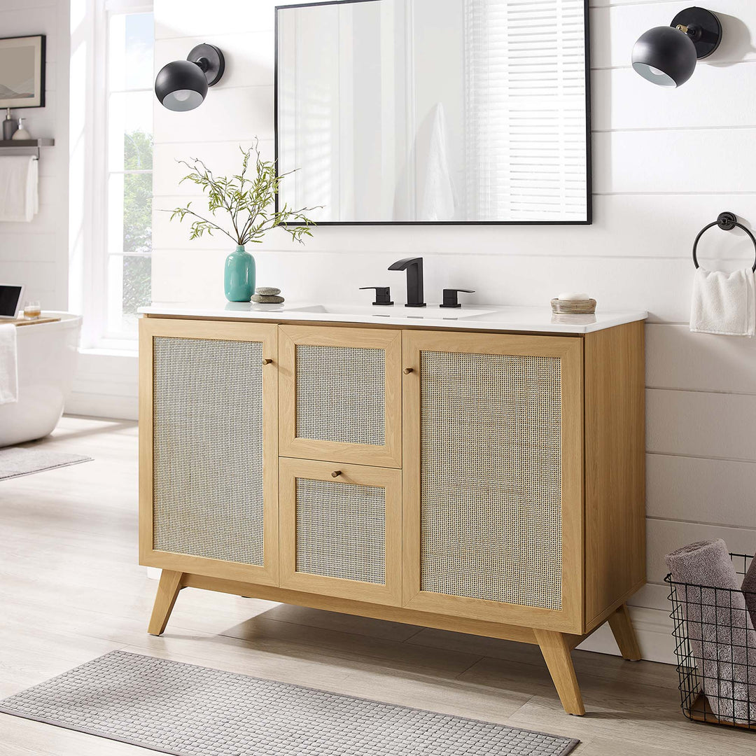 Soma 48” Single or Double Sink Ready Bathroom Vanity Cabinet