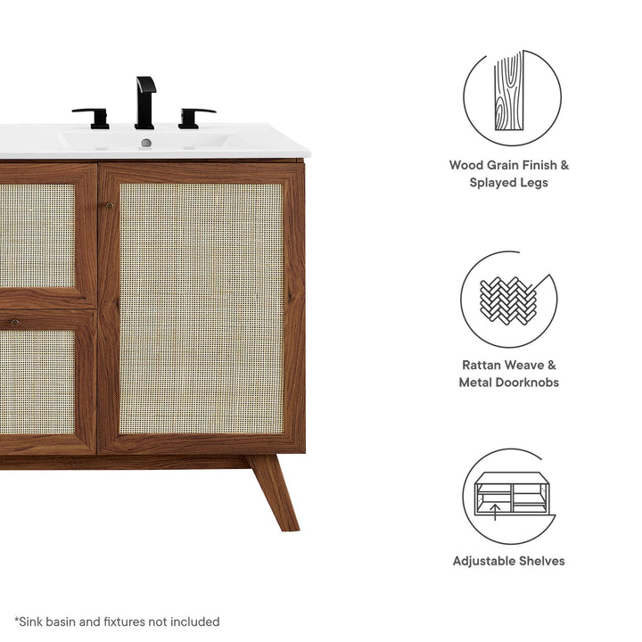 Soma 48” Single or Double Sink Ready Bathroom Vanity Cabinet