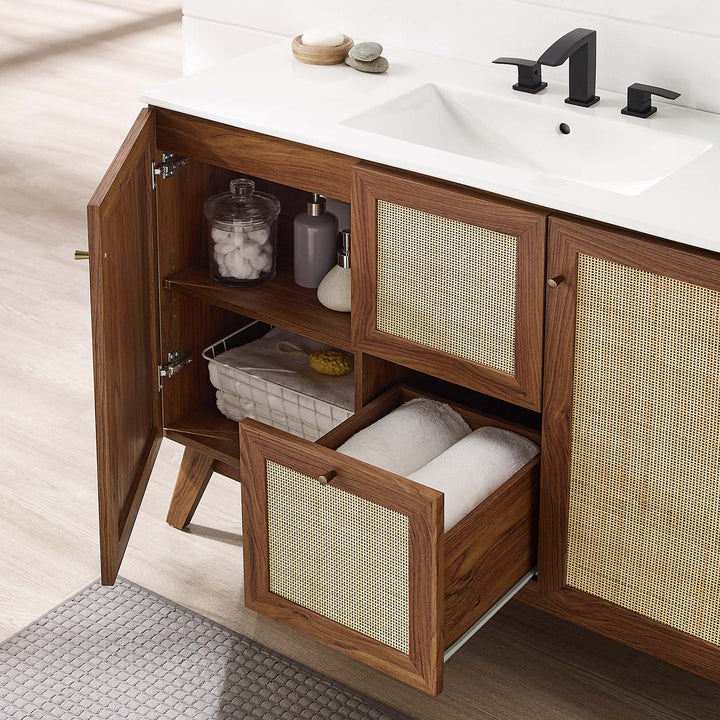 Soma 48” Single or Double Sink Ready Bathroom Vanity Cabinet