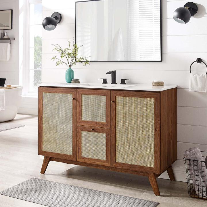 Soma 48” Single or Double Sink Ready Bathroom Vanity Cabinet