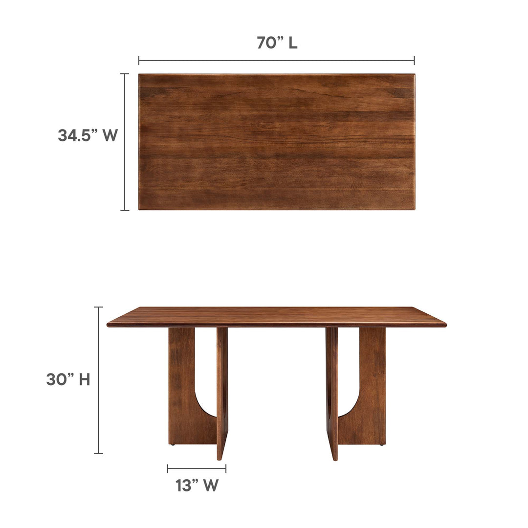 Ravello Rectangular 70" Wood Dining Table