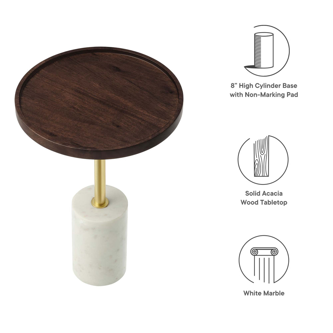 Amelia Acacia Wood Side Table