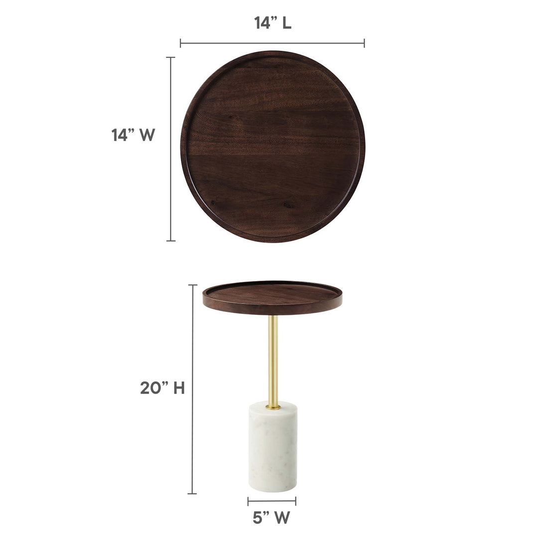 Amelia Acacia Wood Side Table