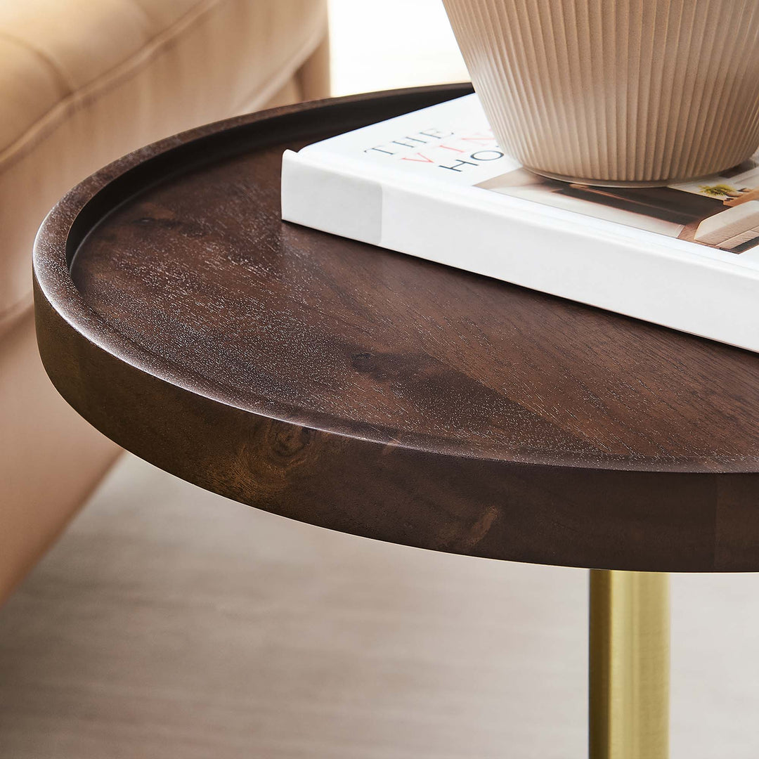 Amelia Acacia Wood Side Table