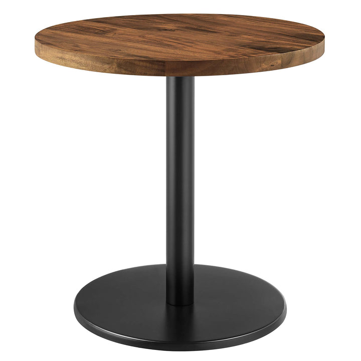 Vortex Round Acacia Wood Side Table