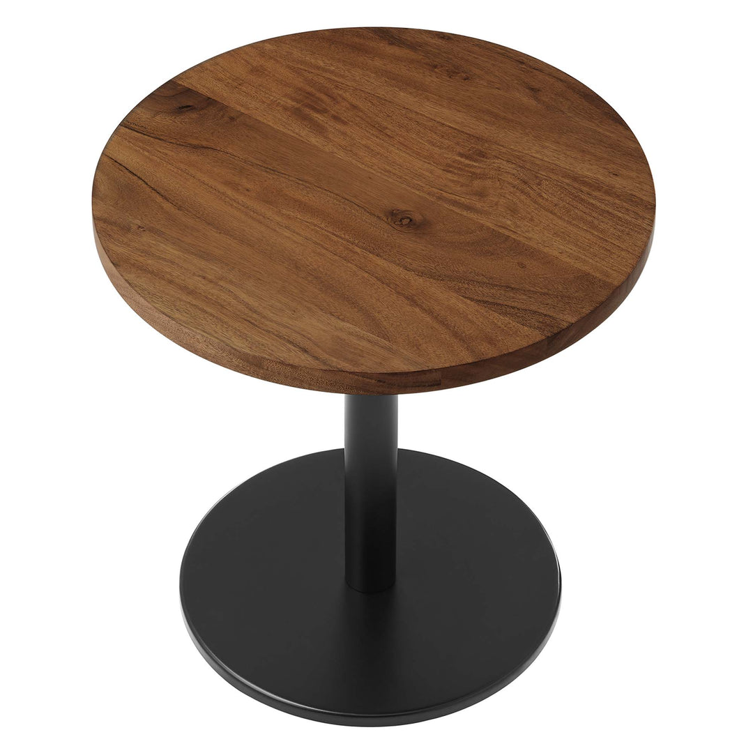 Vortex Round Acacia Wood Side Table