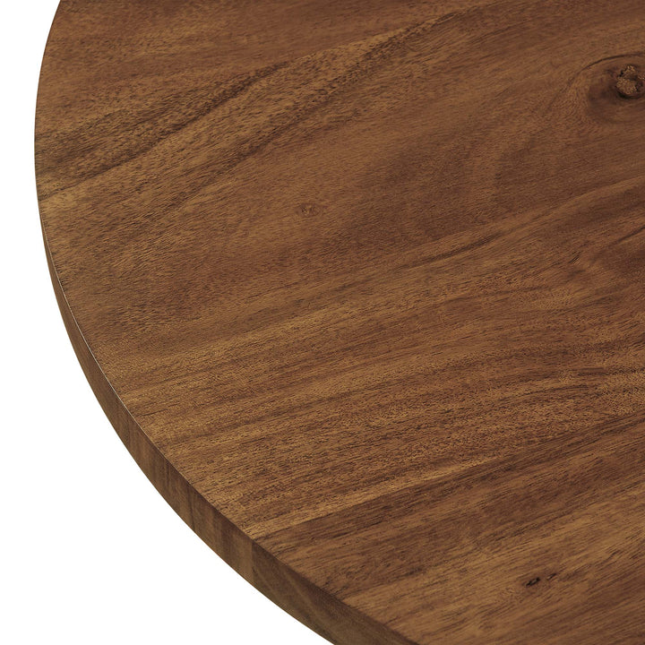 Vortex Round Acacia Wood Side Table