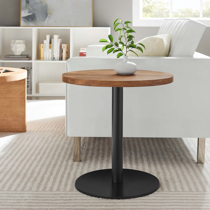 Vortex Round Acacia Wood Side Table