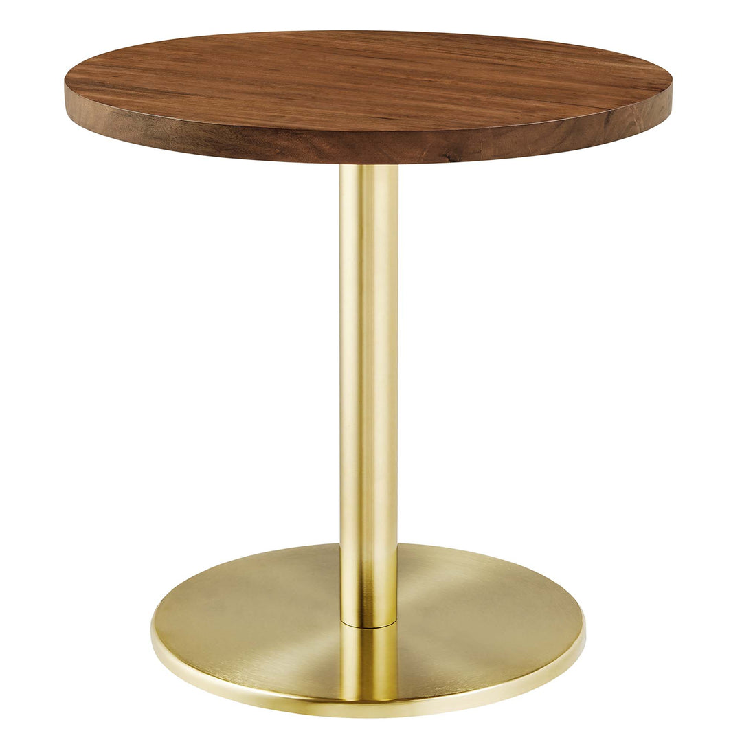 Vortex Round Acacia Wood Side Table