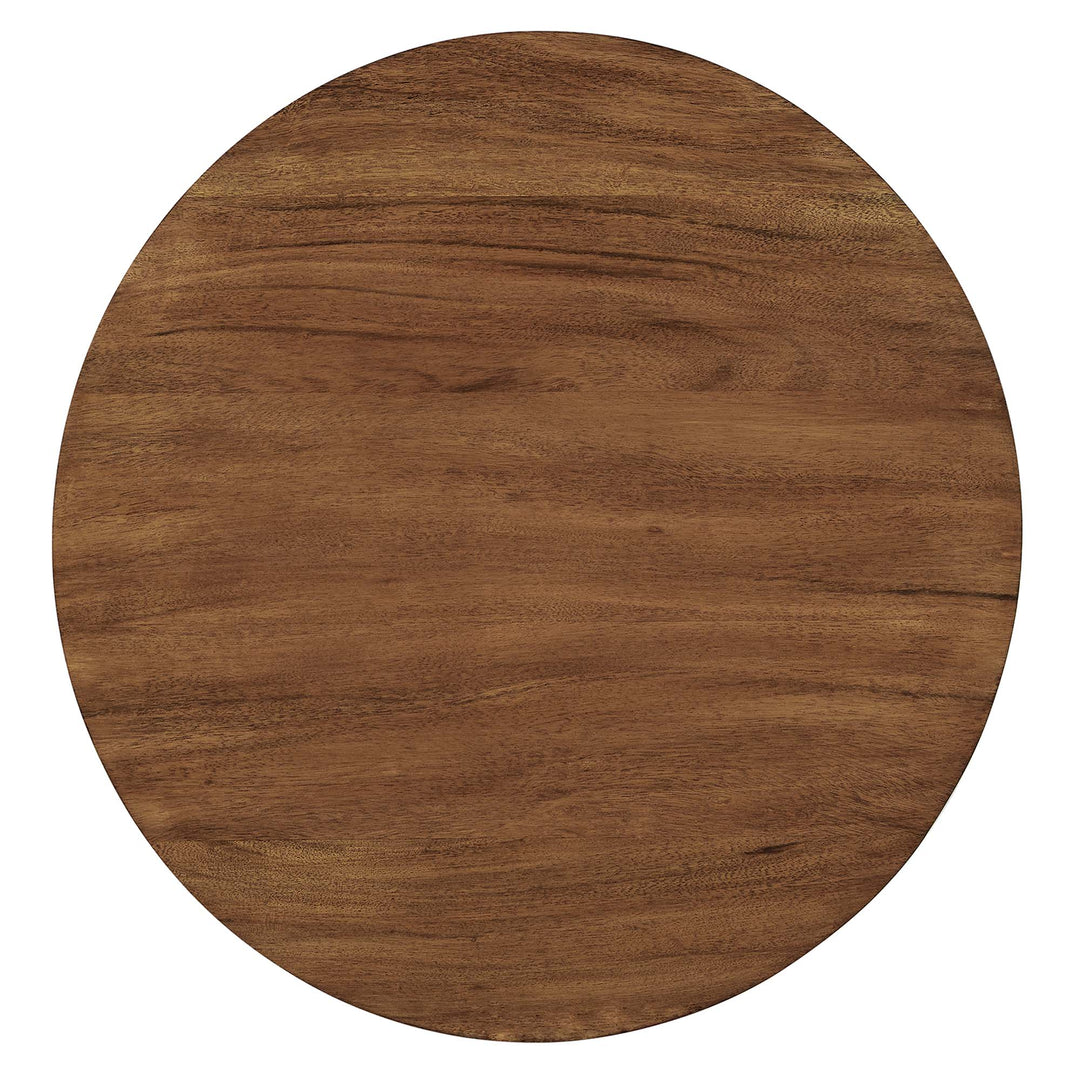 Vortex Round Acacia Wood Side Table