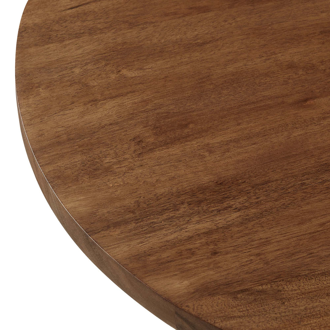 Vortex Round Acacia Wood Side Table