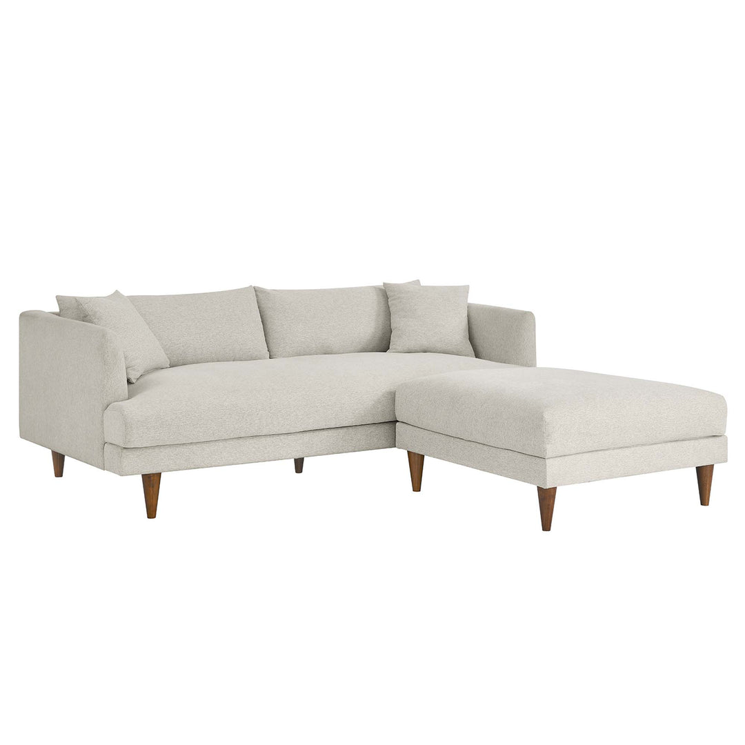 Zephyr Downy Deluxe Sofa and Ottoman Set