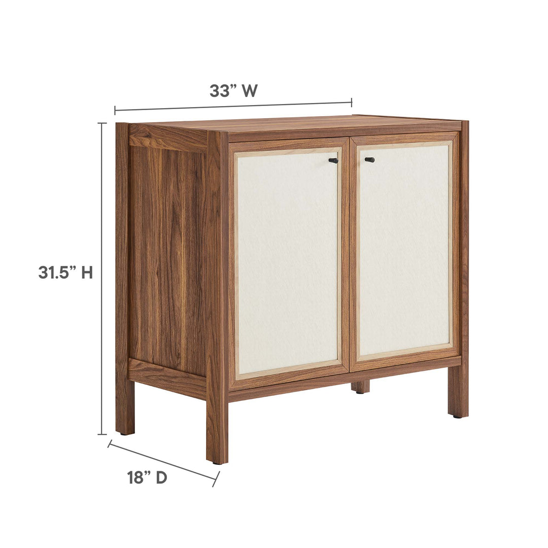 Capella 33" Wood Grain Storage Cabinet