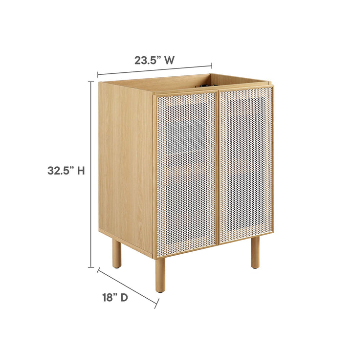 Catalina 24" Perforated Metal Bathroom Vanity Cabinet