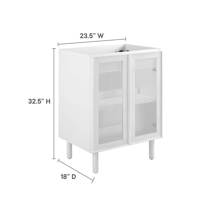 Catalina 24" Perforated Metal Bathroom Vanity Cabinet