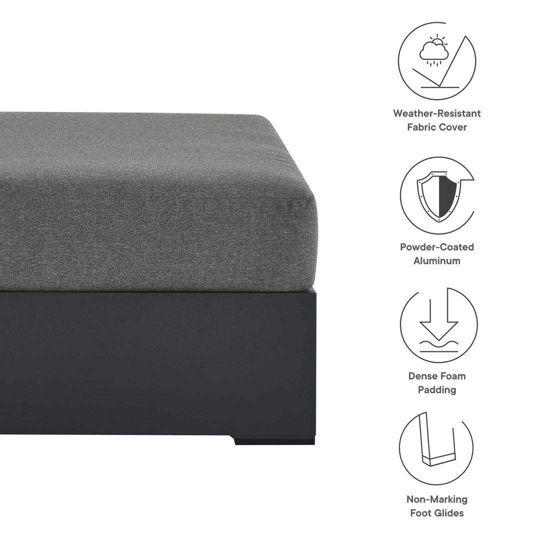 Tahoe Aluminum Patio Powder-Coated Ottoman