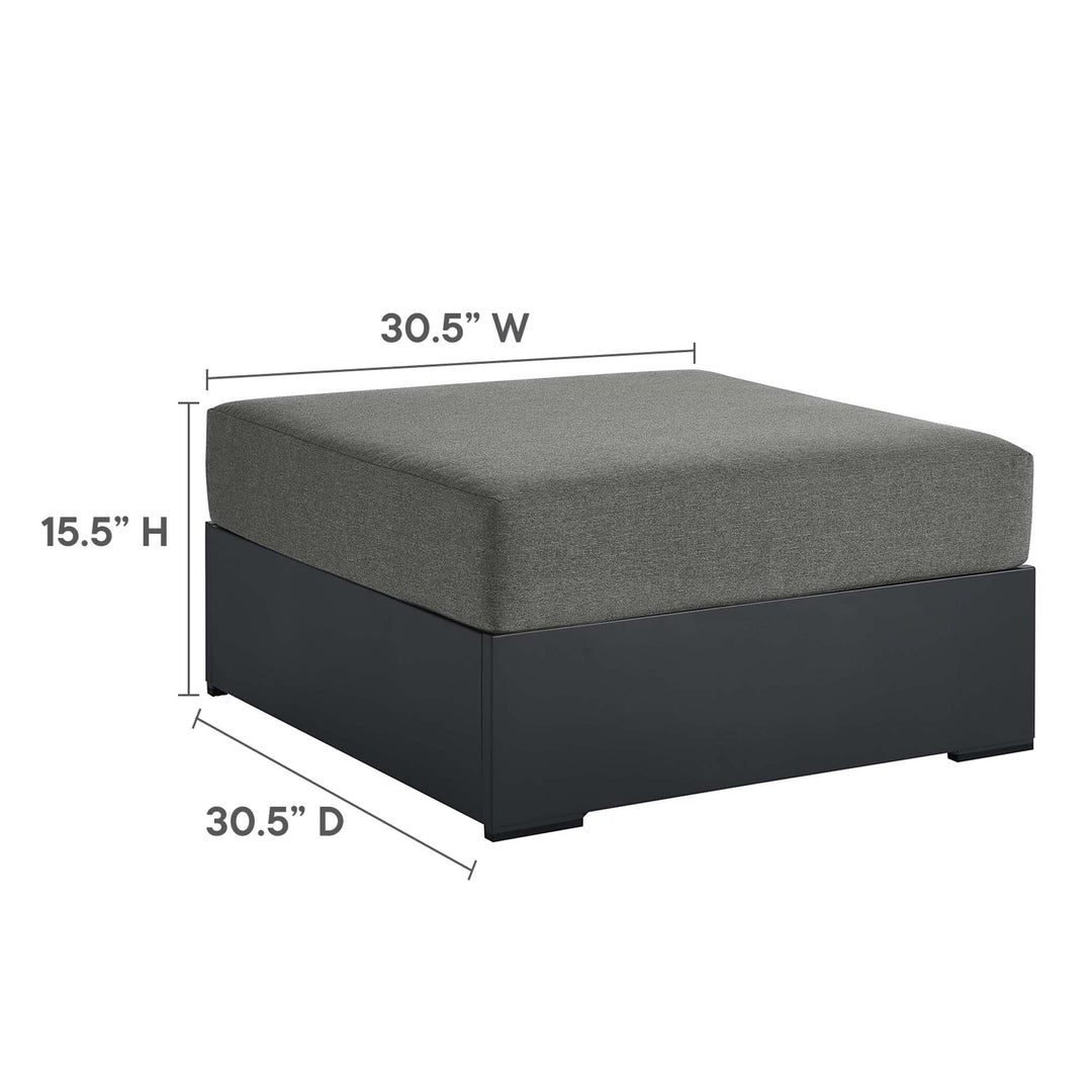 Tahoe Aluminum Patio Powder-Coated Ottoman