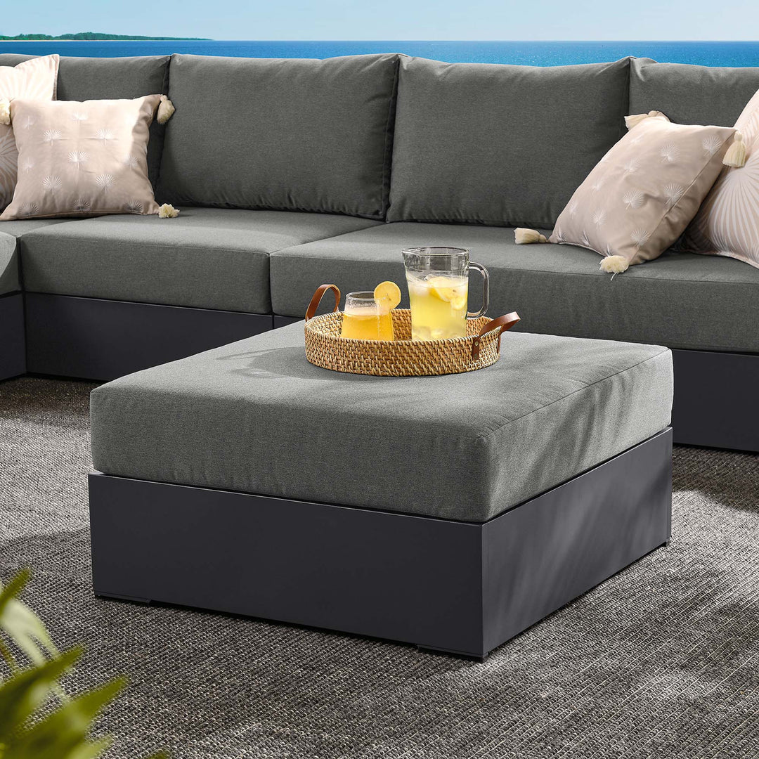 Tahoe Aluminum Patio Powder-Coated Ottoman