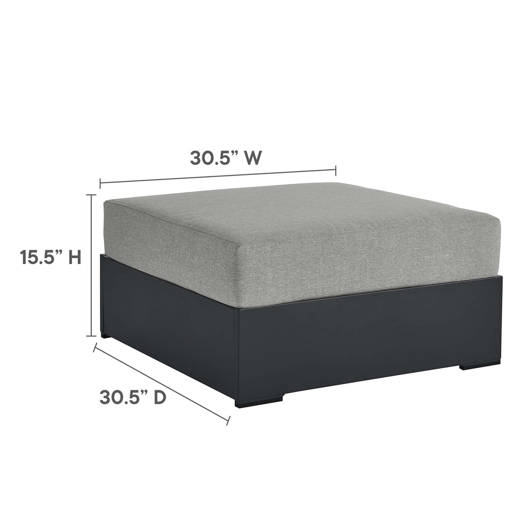 Tahoe Aluminum Patio Powder-Coated Ottoman