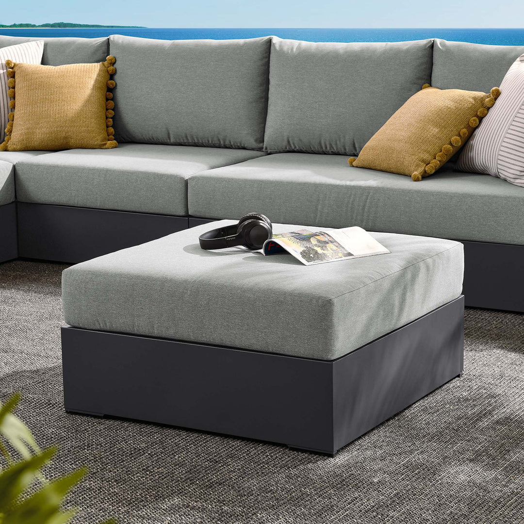 Tahoe Aluminum Patio Powder-Coated Ottoman